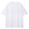 Marca de Moda Todo Combinable Algodón Puro Peso Pesado Manga Corta Verano Suelta de Alta Gama Sencilla Camiseta Retro Estilo Americano Pasado de Moda High Street Camiseta de Manga Corta