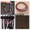 Cuentas redondas de granate color vino tinto natural, cuentas de cristal de granate púrpura semiterminadas, cuentas sueltas para pulsera DIY, cuentas espaciadoras, venta al por mayor