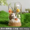 Materiais para DIY de Flores Preservadas Flores Secas Enfeites de Cúpula de Vidro Atividade de Arranjo de Flores Manual para Pais e Filhos Presentes da Temporada de Formatura Enfeites para Pendurar