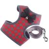 Colete Pet Chest Strap New Anti-break Leash Cat Teddy Pet Plaid Chest Back Factory Outlet