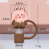 Nuevo tapón de tapa de pajita a prueba de polvo de gran diámetro de 10 mm se puede reciclar linda taza de té de leche tapón de pajita grueso fabricantes suministro