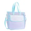 Bolsa de Almacenamiento A4 de Gran Apertura Bolsa de Clasificación de Asignaturas Bolsa para Documentos de Estudiante Papel de Examen Bolso de Mano de Malla Transparente Bolso Bandolera Bolsa para Libros