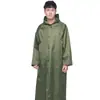 Capa de Chuva Longa de Peça Única Espessa para Viagens ao Ar Livre, Caminhadas e Montanhismo; Capa de Chuva Masculina Longa e Leve com Mangas