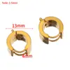 Pendientes de Acero Inoxidable que Conservan el Color, Pendientes de Hebilla para Oreja, Círculo Abierto, Chapados en Oro, Pendientes Hechos a Mano para DIY, Accesorios de Joyería Sencillos