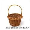 Mini Cesta Pura Artesanal Plástico Imitação Rattan Cesta de Parede Varanda Sala de Estar Flor Decorativa Arranjo em estoque Cesta de Mão