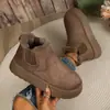 Moda Casual Transfronteriza Europea y Americana para Mujer Cómodas Botas Otoño Estilo Europeo Nuevas Tallas Grandes Comercio Exterior 20 Venta al por Mayor Tallas Grandes