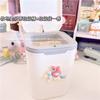 Papelera Estilo Japonés para Uso Doméstico, con Diseños de Kuromi y Cinnamoroll, Uso en Escritorio o Habitación, Papelera Pequeña Tipo Prensa, Cubo de Almacenamiento