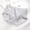 Ropa interior para mujer 7A Antibacteriana Sencilla de Color Sólido Cintura Media Algodón Puro Antibacteriano Piel Amigable Transpirable Sin Marcas Funda Ropa interior para Niñas