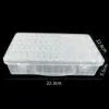 Accesorios de Materiales Hechos a Mano para Bricolaje Cuentas Sueltas Joyería Cuentas de Vidrio Compartimento Caja de Joyería para Manos Cajón Caja de Almacenamiento Transparente con Cuentas