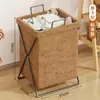 Cesto de Roupas Sujas, Cesto de Armazenamento de Lavanderia de Grande Capacidade, Rack de Armazenamento Dobrável para Uso Doméstico, Cesto de Lavanderia para Banheiro