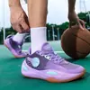 Tênis de Basquete Luminosos para Estudantes, Tênis de Basquete Masculinos e Femininos, Resistentes ao Desgaste, Antiderrapantes, Grande Atrito da Sola, Sapatos de Treino Profissional