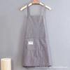 Delantal de cocina para mujer, de algodón puro, para el hogar, para cocinar, para el trabajo, estilo occidental, cintura para hombre, ropa de trabajo transpirable, se puede hacer logotipo