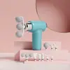 Mini Pistola de Massagem Transfronteiriça Massageador Muscular Elétrico Multifuncional Ajuste de Múltiplas Velocidades Mini Pistola de Liberação Miofascial com Múltiplas Cabeças