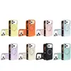 Soporte giratorio de 360 grados adecuado para funda de teléfono 18 Pro Max, funda protectora magnética de silicona líquida ondulada Apple 17