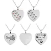 Collar Clásico de Acero Inoxidable con Forma de Corazón Se Puede Abrir Colgante de Amor Botella de Perfume Collar Conmemorativo para Mascotas Joyería Romántica