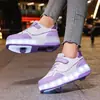 Venta al por mayor transfronteriza de Zapatos Eléctricos Luminosos con Luces LED para Niños y Adultos, Patines con Ruedas Giratorias y Botones