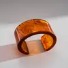Pulseira Aberta Geométrica de Resina Retrô Europeia e Americana, Pulseira Exagerada Personalizada Transfronteiriça, Joia da Moda de Nicho de Alto Padrão