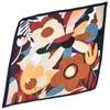 Bufanda de Seda con Estampado de Flores Francesas Nueva de Verano para Mujer Bufanda Plegada 90 Bufanda Cuadrada Grande Venta al por Mayor en Stock