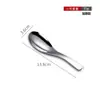 Colher Redonda de Aço Inoxidável 304 Chinoiserie Colher de Sopa Doméstica Colher para Crianças Uma Pessoa Uma Colher Colher Elegante Alimentação de Bebê