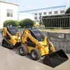 Cargador Compacto con Neumáticos para Trabajo y Transporte, Minicargador Compacto de Orugas