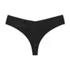 Tanga feminina de algodão na virilha, de cintura baixa, sem costura, de seda gelada, secagem rápida, esportiva para yoga, em formato T, plus size, transfronteiriça