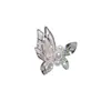 Qiansi Mengdie Aleación Circonita Arte de Uñas Diamante Tridimensional Doble Capa Explosión Alas Finas Alas de Mariposa Joyería para Uñas Venta al por Mayor