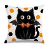 El Producto de Halloween Más Popular de Amazon Funda de Almohada Estampada de Lino Lindo Fantasmita Decoración de Sofá Venta Directa de Fábrica