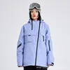 Novo traje de esqui de cor sólida 2023 feminino à prova de vento Impermeável quente à prova de frio espessado para esqui em uma prancha ou duas pranchas masculino 551