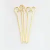 Accesorios para Manualidades de Abalorios Hechos a Mano DIY Chapados en Oro de 16K, Alfileres de Rosca T de Conservación de Color, Alfileres de Cabeza de Bola de 9 Pines, Accesorios para Joyería al por Mayor
