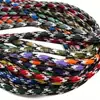 Cuerda Redonda de Poliéster Tricolor Nueva de 5 mm Color Dopamina Paracord de 5 mm Cuerda para Bolso DIY Cordón Ropa Sombrero Pantalones