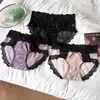 Pantaletas de Malla Sexy Perladas Atractivas para Mujer con Lazo, Alta Elasticidad, Transpirables, Transparentes, Tallas Grandes, Lujosas Pantaletas Triángulo para Mujer
