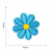 Pegatinas de Tela Bordadas con Flores de Colores, Pegatinas de Parche de Flores Pequeñas Lindas, Pegatinas Bordadas para Computadora, Accesorios para Ropa, Fábrica de Bordados al por Mayor
