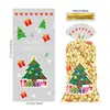 Bolsas de Doces de Natal em Estoque Sacos Planos Opp Celofane Grande Transparente Cesta de Flores para Presente Sacos de Embalagem para Festa de Frutas