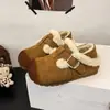 Pantuflas Retro Feas Lindas de Capibara con Suela Gruesa Antideslizantes de Punta Cerrada para Mujer 2026 Otoño/Invierno Nuevas Pantuflas Cálidas con Felpa Poken