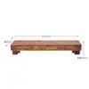 Reposapiés de Madera Maciza Anticorrosión Taburete Escalón para Balcón Exterior Reposapiés Elevador de Altura para Cocina Interior Reposapiés para Oficina