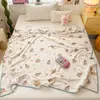 Nova Fronteira Estrangeira Infantil Desenho Animado Borda de Concha Tridimensional Pequeno Cobertor de Leite Fleece Cobertor de Lazer para Escritório Xale Cobertor de Cobertura de Leite Fleece