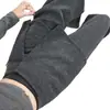 Pantalones acampanados gruesos de cachemira con forro polar para mujer, nuevo estilo otoño/invierno 2026, tiro alto, adelgazantes, efecto dos piezas, que cubren la cadera, pantalones acampanados
