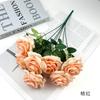 Ramo de rosas soñadoras de 7 cabezas, adornos florales suaves para salón de bodas, hotel, hogar pastoral, flores artificiales, accesorios de fotografía