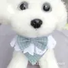 Collar Perro Portátil Bufanda Linda Perro Pequeño Oso Bichón VIP Encaje Toalla Deslizante Babero Triángulo