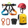 Kanle Verano Exterior Rappel en Cascada y Descenso de Río Set de Cinturón de Seguridad Rafting en Río y Bolsa de Almacenamiento Impermeable para Aguas Poco Profundas