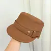 Estilo Coreano Outono Inicial Novo Boné de Basebol Flat-top Cavaleiro Camurça Casual Retrô Chapéu Equestre Faz o Rosto Parecer Menor Boné Newsboy