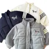Elegante Chaqueta de Algodón con Capucha de Cachorro de Dibujos Animados para Niños 2025 Invierno Ropa para Niños Medianos y Pequeños Estilo Coreano Holgada Gruesa Ropa de Abrigo