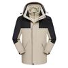 Chaqueta Cálida con Forro de Polar para Otoño e Invierno con Logo Estampado Chaqueta Tres en Uno Resistente al Viento e Impermeable para Exteriores