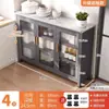 Gabinete de almacenamiento para cocina, Gabinete lateral extremadamente estrecho, Gabinete delgado, Aparador de losa de roca para rellenar huecos, Gabinete de almacenamiento de múltiples capas de pie, Estante de almacenamiento