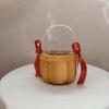 Cesta de Flores de Mano Cesta de Flores de Rosa Flor Flor Flor Cesta de Flores de Madera Cesta de Almacenamiento de Objetos Pequeños para el Hogar Cesta para Pan al Vapor