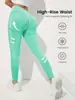 Nuevos pantalones de yoga de secado rápido para mujer, adecuados para ciclismo y running al aire libre, de cintura alta, realzan el trasero, pantalones deportivos de fitness, ropa de yoga