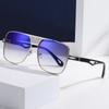 2212 haz ancho pie hueco metal montura generosa gafas de sol gafas de sol para hombre y mujer gafas Amazon al por mayor protección UV