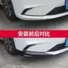 Adecuado para el Civic de Undécima Generación Pala Frontal de Esquina Tira Anticolisión del Parachoques Delantero Apariencia Esquina Delantera Tira Decorativa del Frontal Modificación