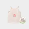 Camisola de Verão para Meninas Bebê Fina Respirável Pijama Roupa Exterior Infantil Camada Base Roupa Íntima Top de Proteção para a Barriga Roupas de Verão para Bebê