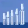 Em Estoque Atacado Frascos Spray 50 100ml com Escala, Frascos Spray Pequenos de Névoa Fina Transparentes para Tônico e Álcool